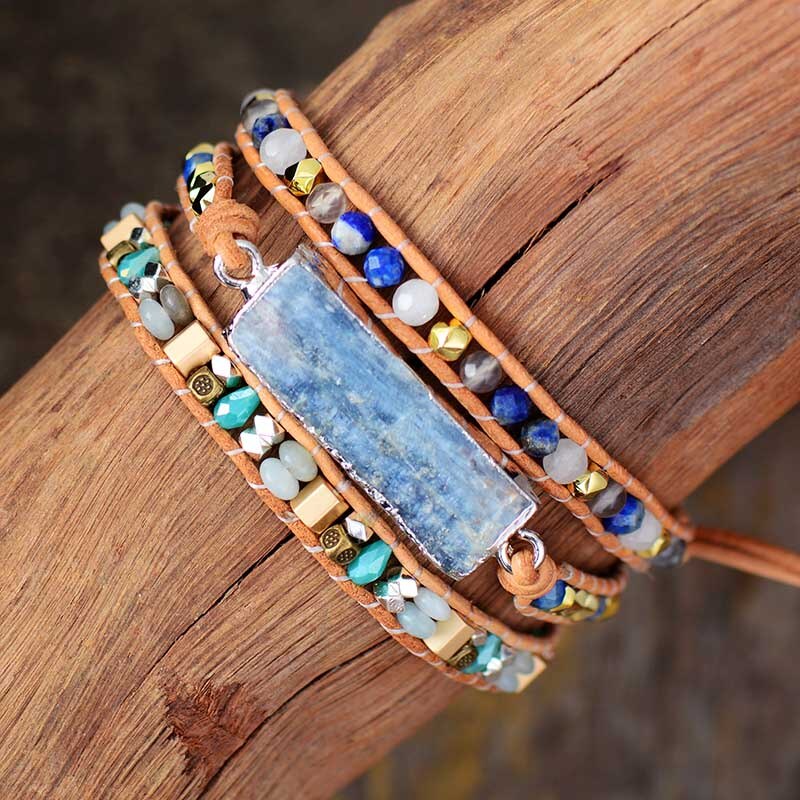 Bracelet aigue-marine naturelle pour un amour naissant