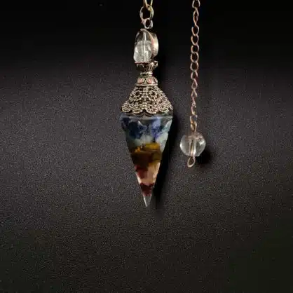 Pendule Divinatoire Antique - 7 Chakras