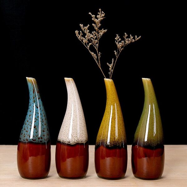 Vase Soliflore Bicolore vendu par la Boutique Z Comme Zen spécialisée en bien-être et décoration Zen