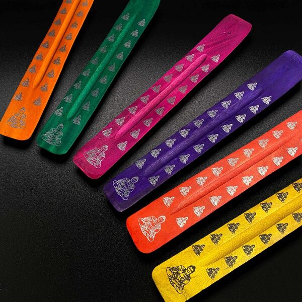 Porte-Encens Bois - Bouddha Coloré en bois est vendu par la Boutique Z Comme Zen