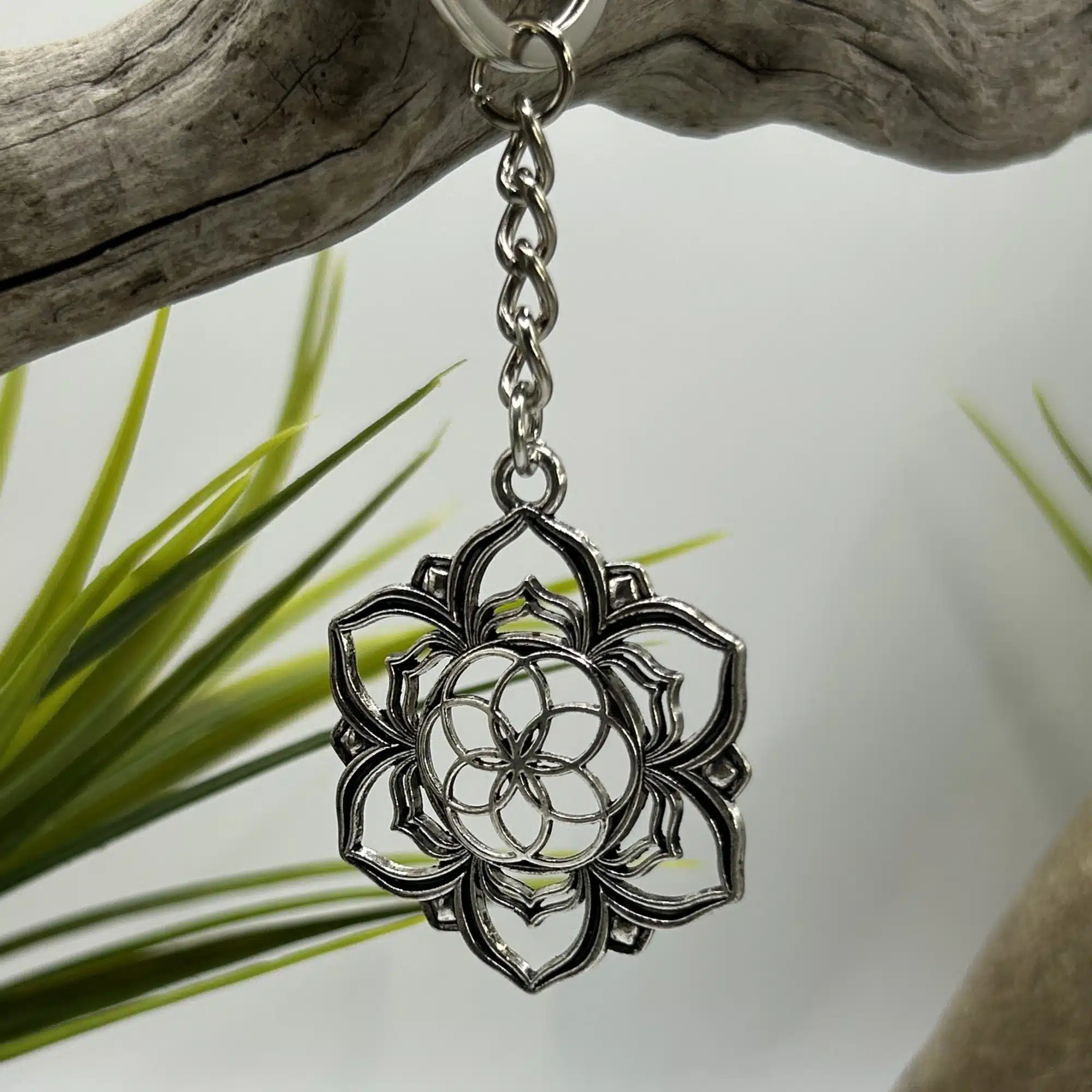 Porte-Clés Zen - Fleur de Vie Hamsa