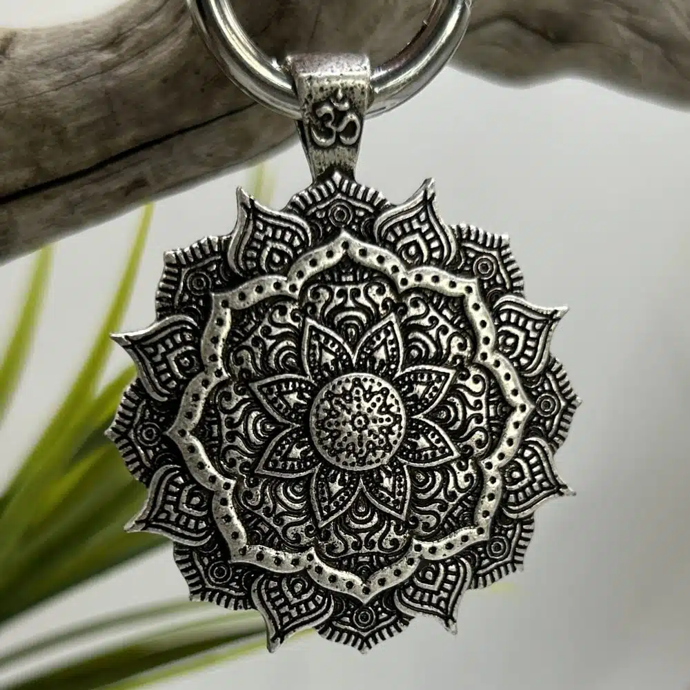 Porte-Clés Amulette Mandala et Lotus