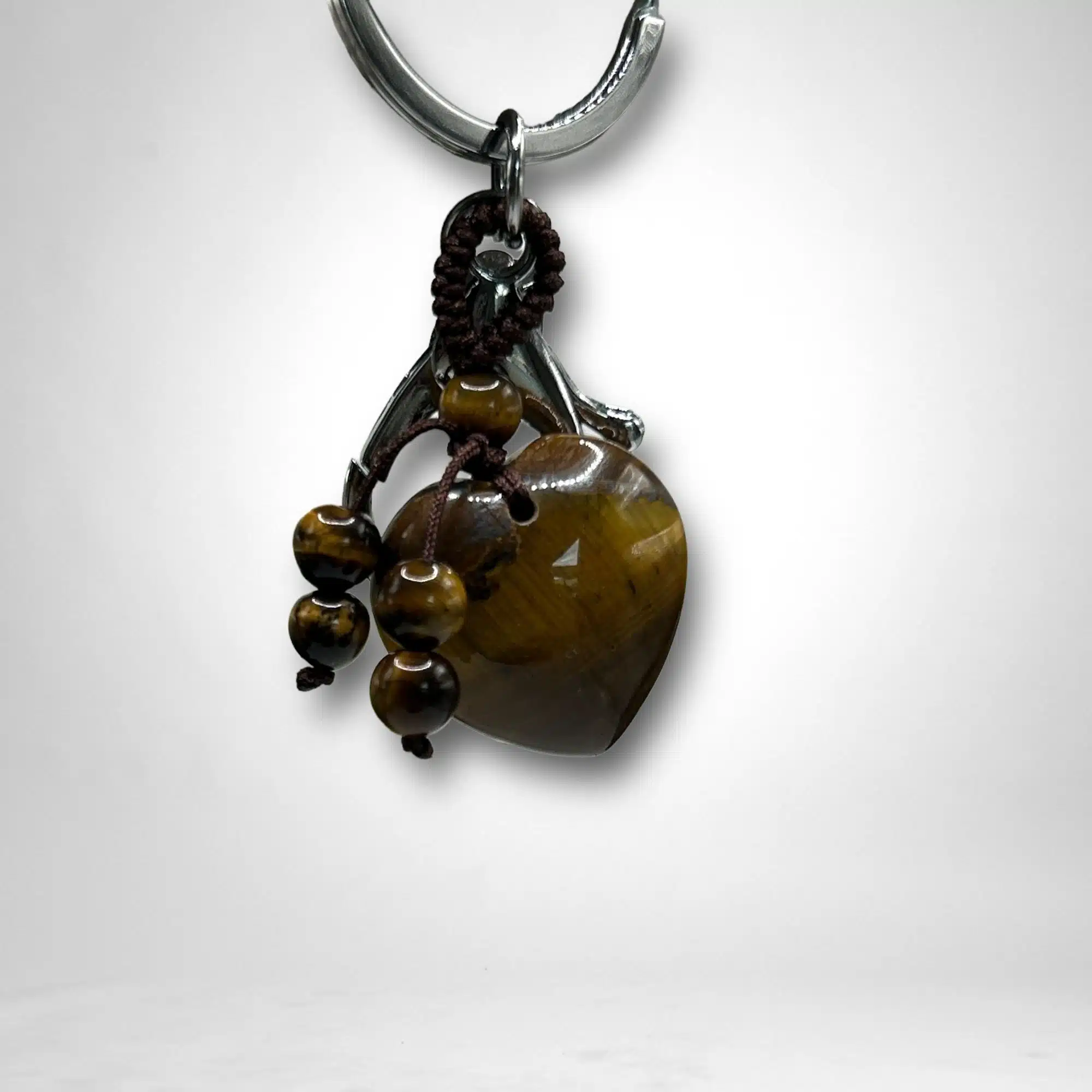 Porte-Clés Coeur - Oeil de Tigre – Image 5