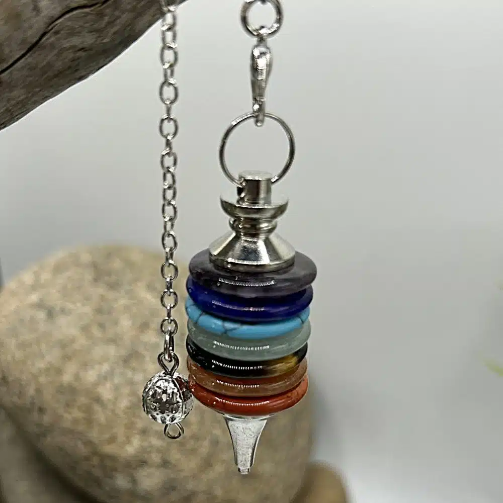 Pendule Anneaux des 7 Chakras
