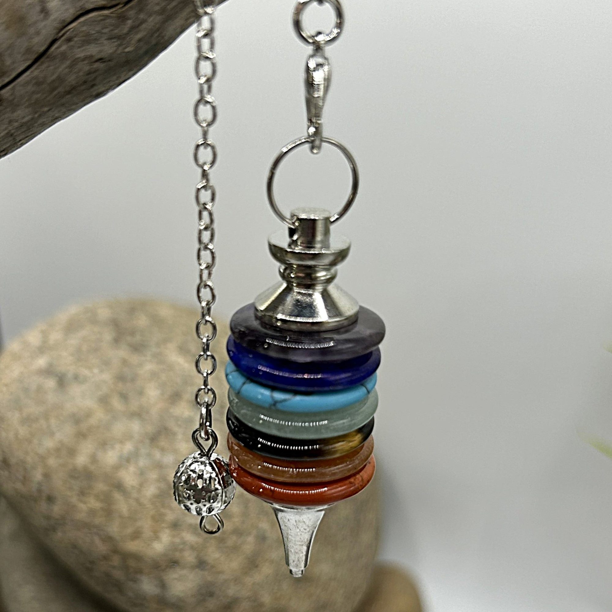 Pendule Anneaux des 7 Chakras – Image 2