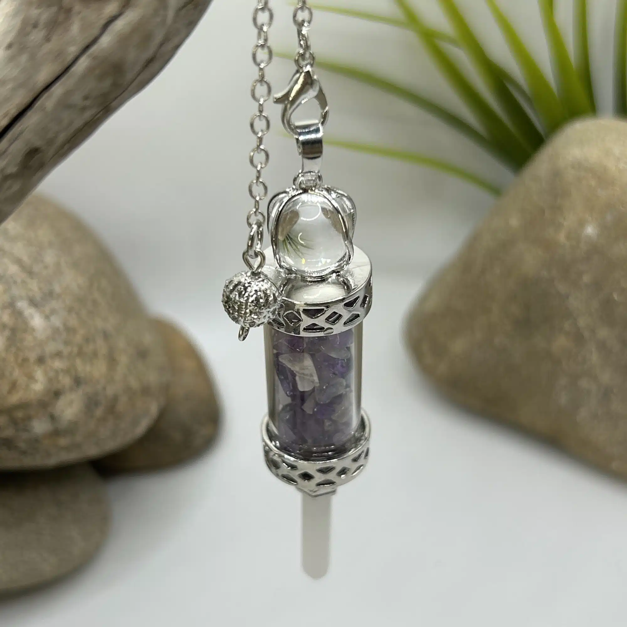Pendule Divinatoire Cristaux et Améthyste – Image 4