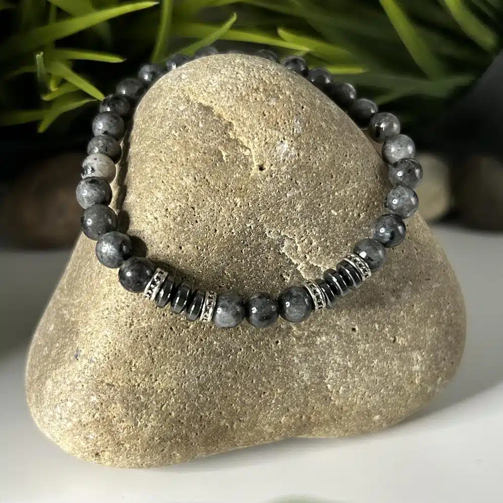 Bracelet Zen Equilibre et Protection - Labradorite Noire