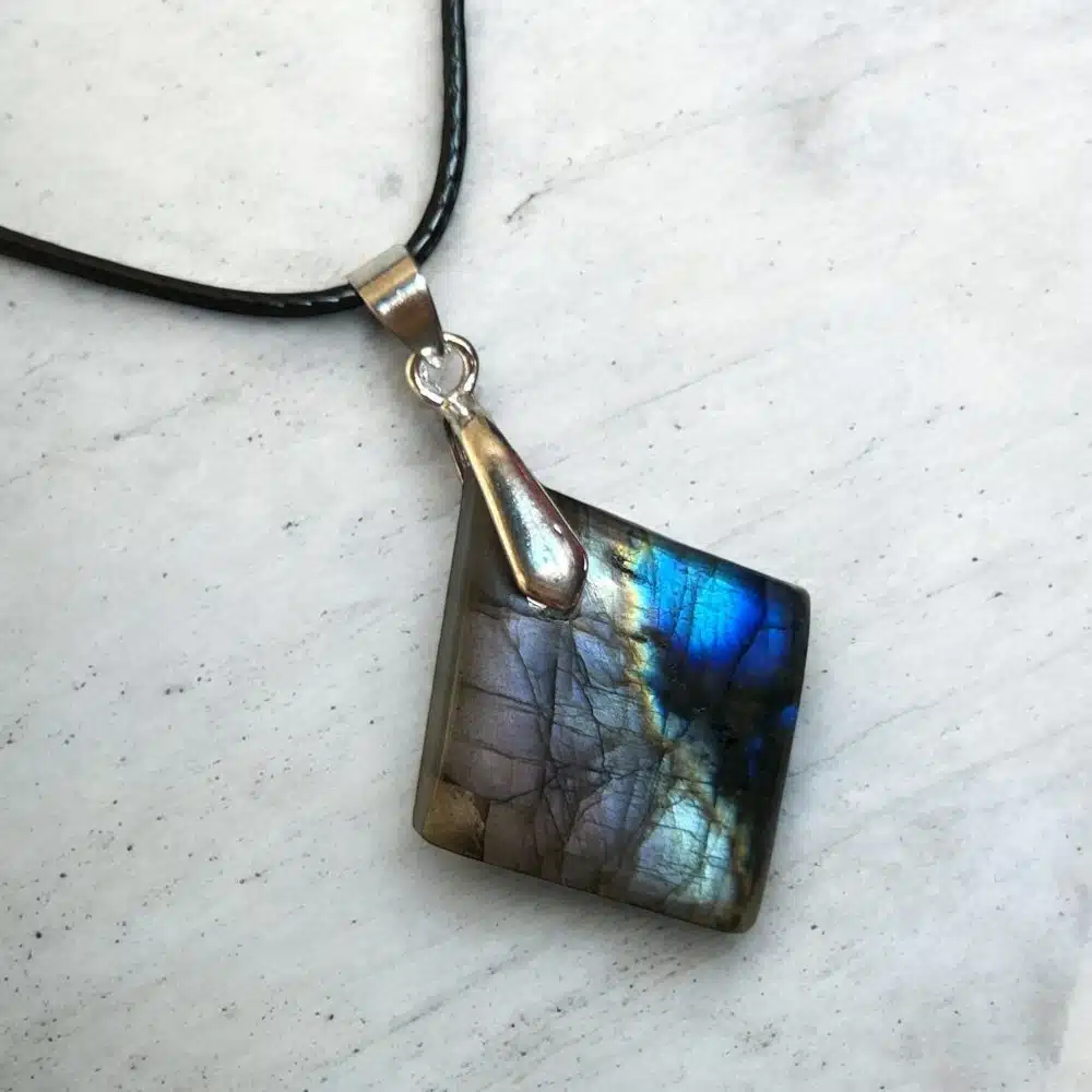 Collier Pendentif Labradorite - Songe Nocturne
