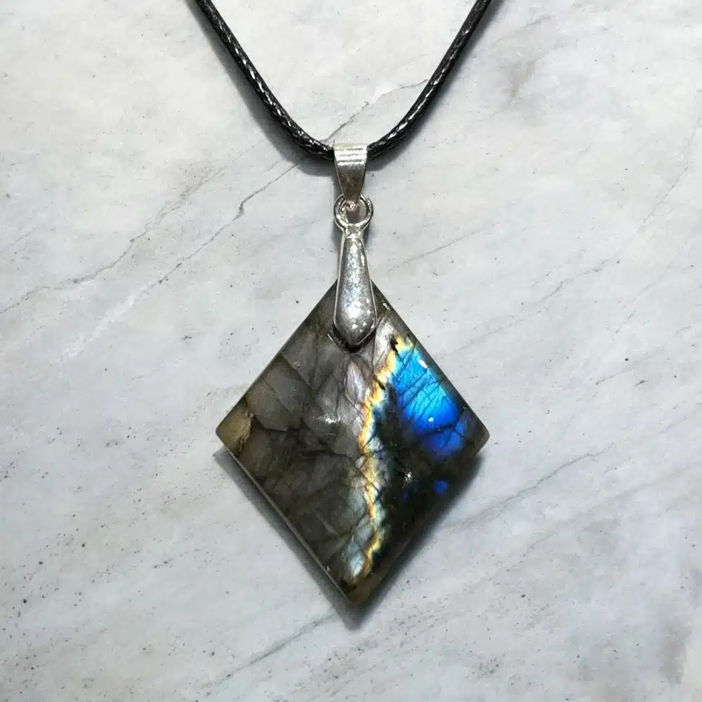 Collier Pendentif Labradorite - Songe Nocturne