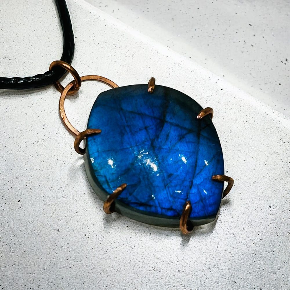 Collier Pendentif Labradorite - Abysses Célestes
