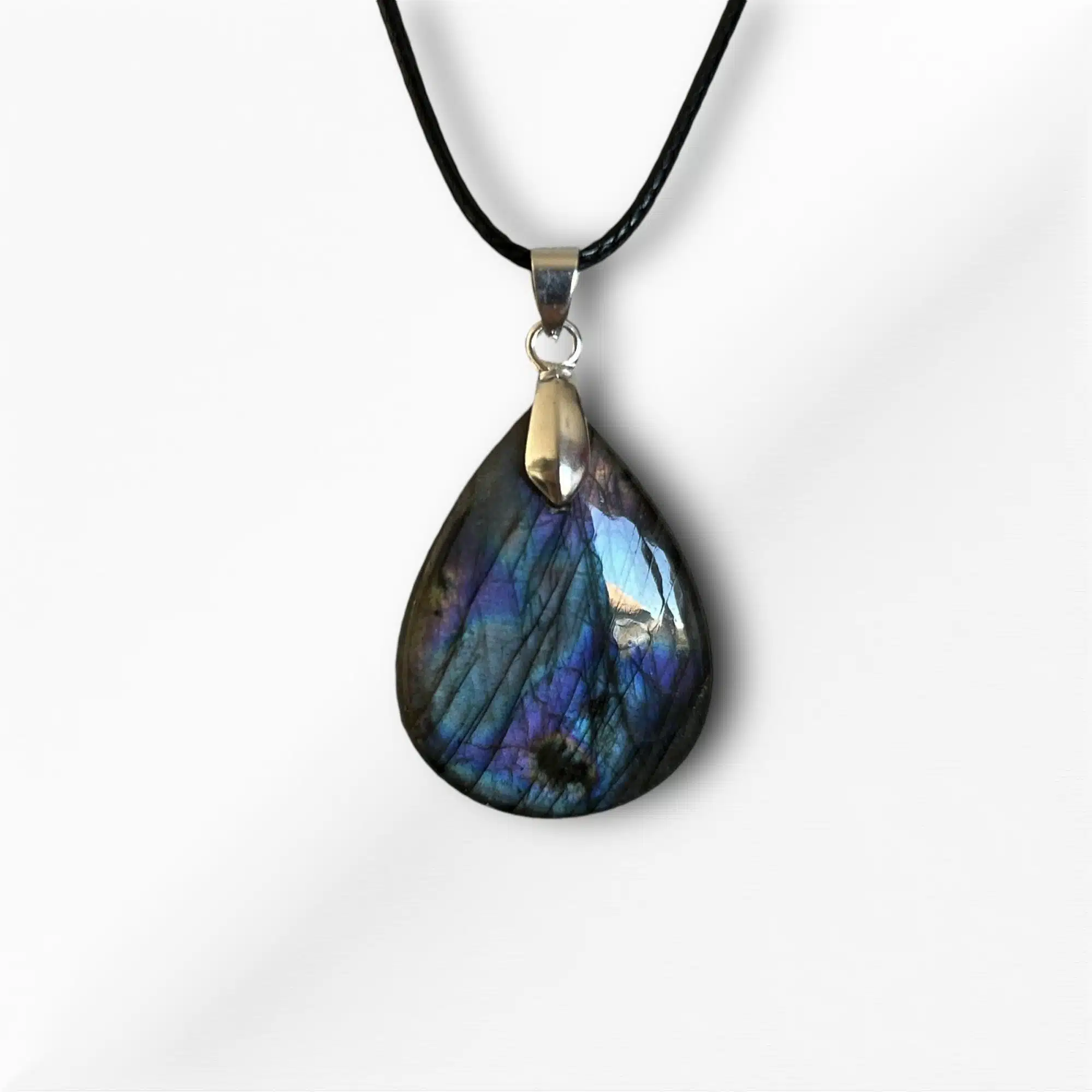 Collier Pendentif Labradorite - Sérénité Céleste – Image 5