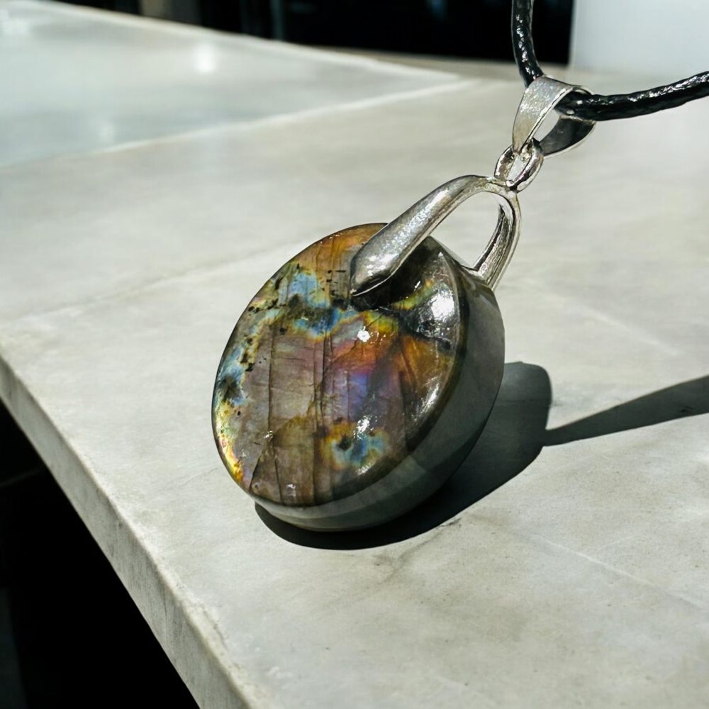 Collier Pendentif Labradorite - Eclat Boréal