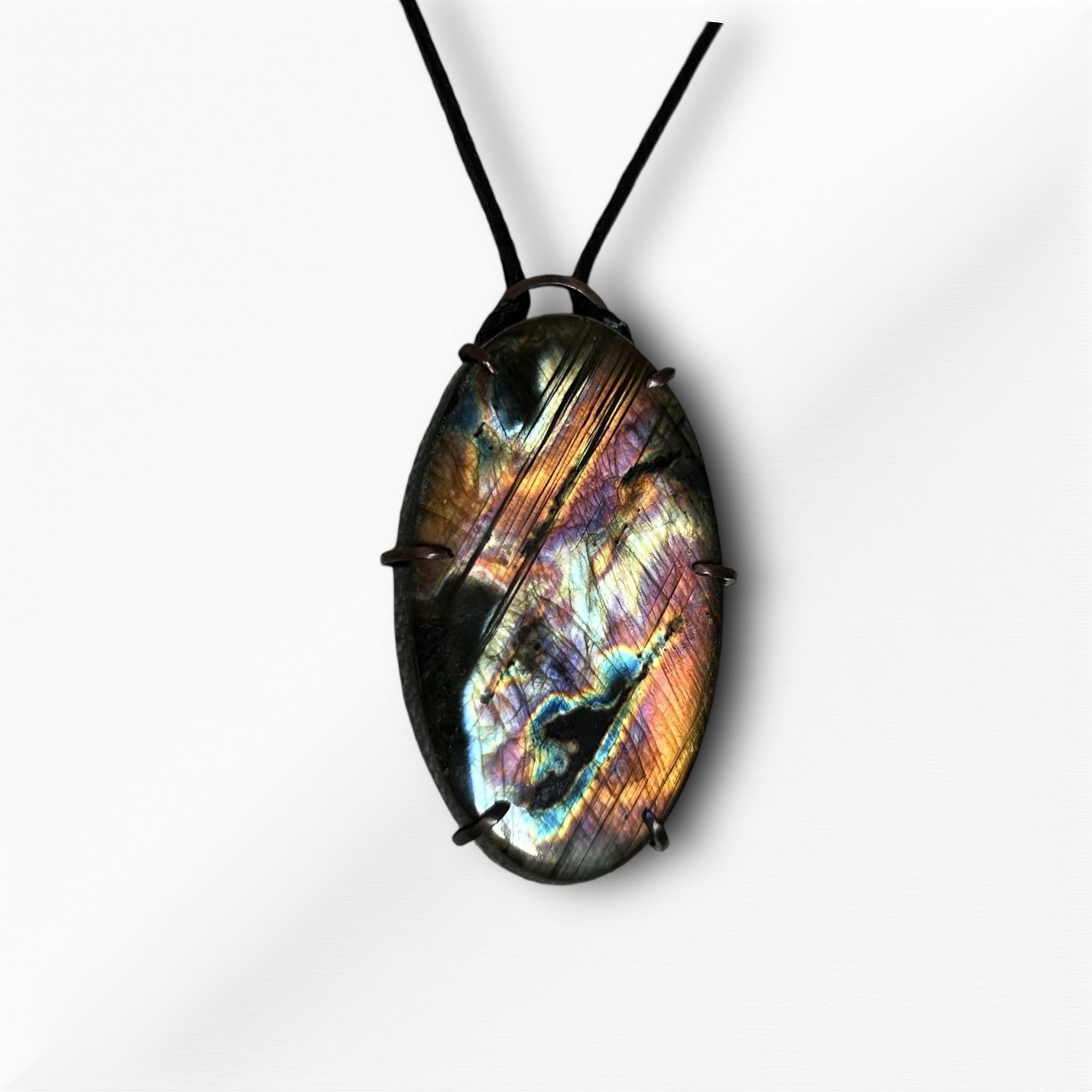 Collier Pendentif Labradorite - Flamme Intérieure – Image 9