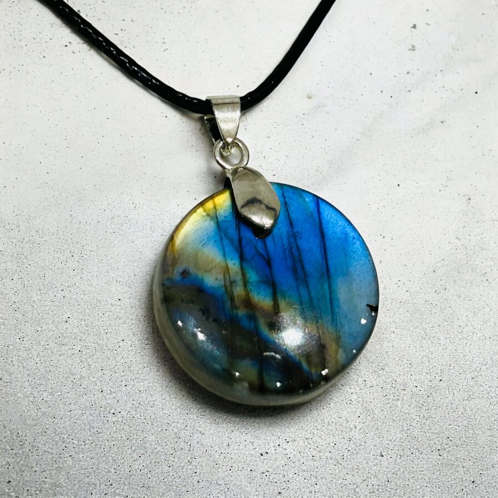 Collier Pendentif Labradorite - Aube Mystique
