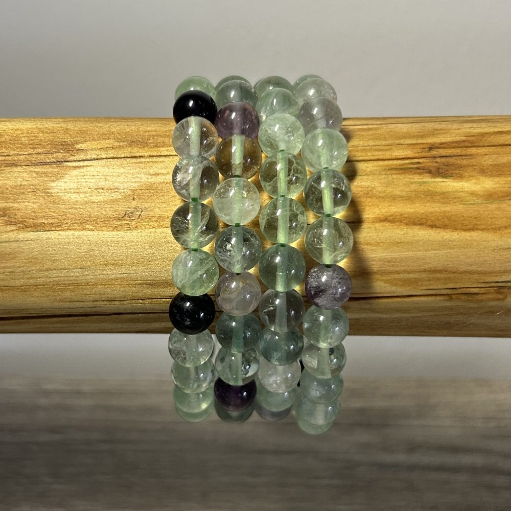 Bracelet Zen Fluorite Vert Mauve