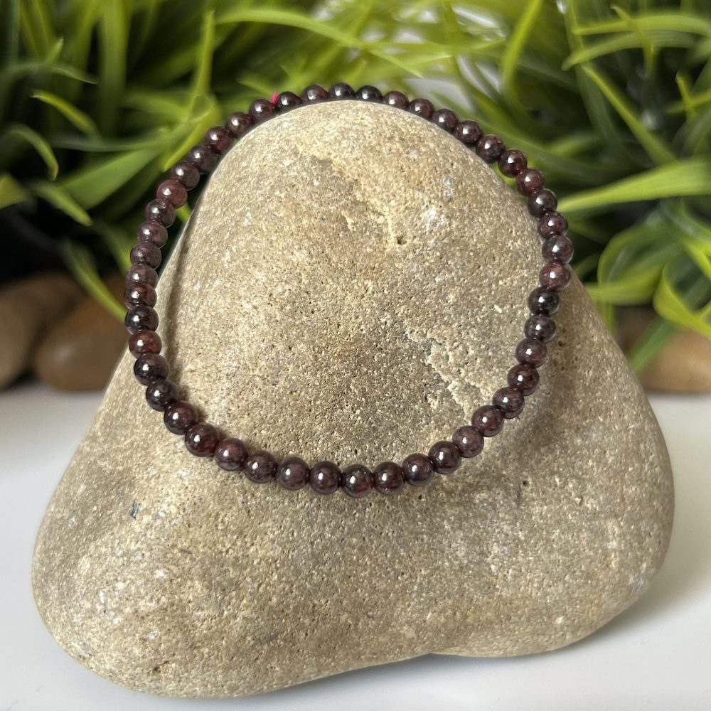 Bracelet Zen Grenat - 4 mm