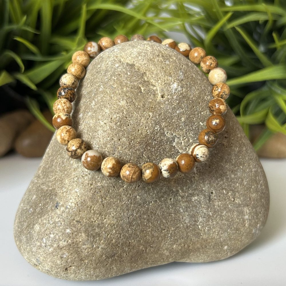 Bracelet Zen Jaspe Paysage - 6 mm