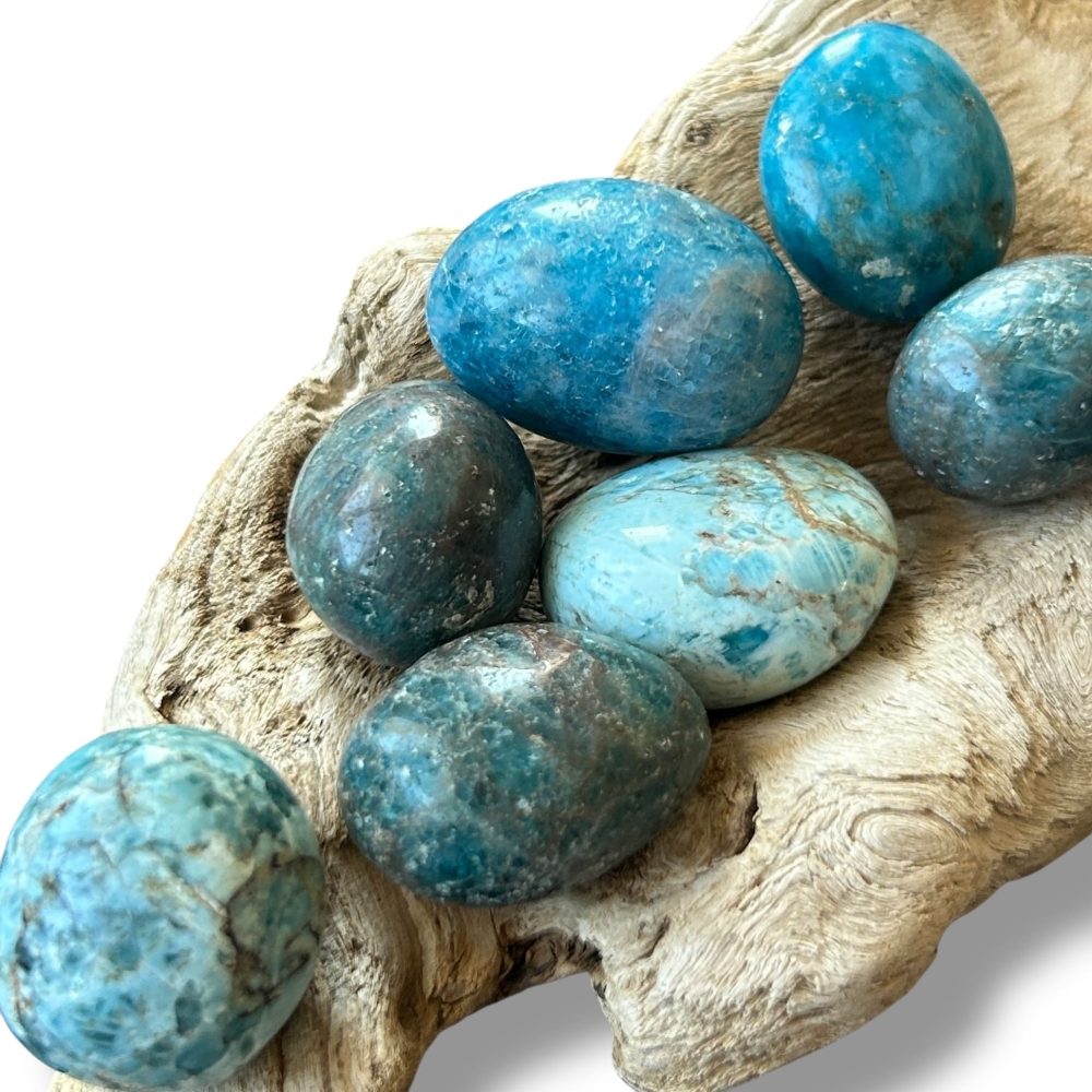 Pierre Roulée Apatite Bleue