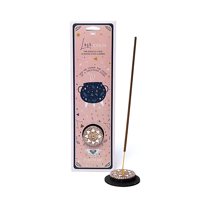 Bâtons Encens & Porte-Encens - Philtre d'Amour (40g)