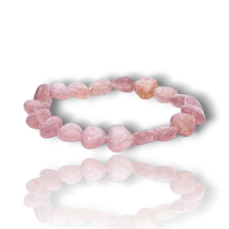 Zcommezen Zcz Bracelet Zen Coeur Quartz Fraise 8mm