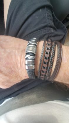 Bracelet Cuir Tressé - Hugo photo review