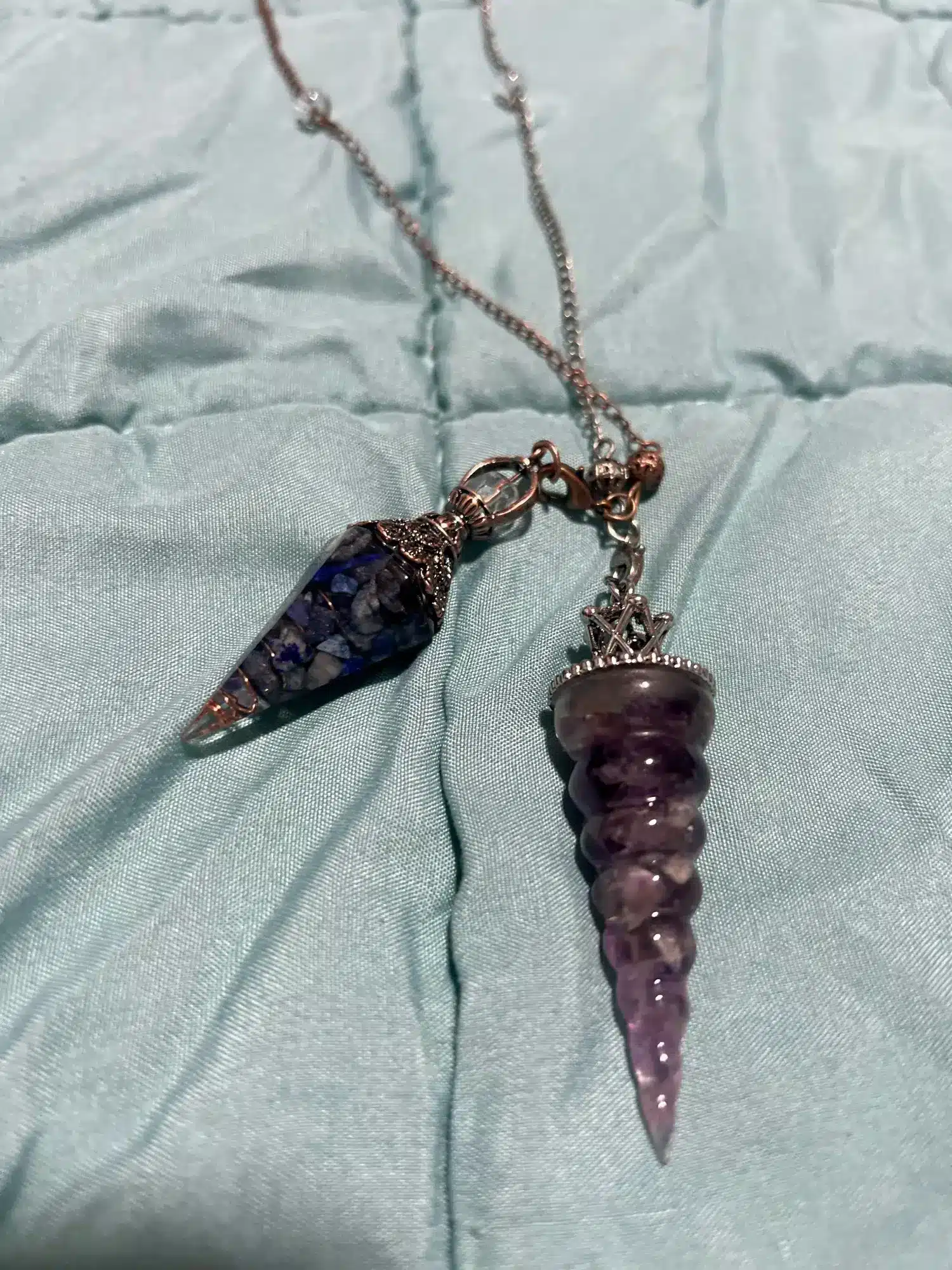 Pendule Divinatoire Antique - Aigue Marine photo review